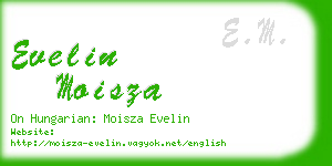 evelin moisza business card